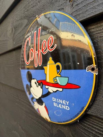 Richardson Mfg Co - Mickeys Coffee Disney Blend - Emaille, Nieuw