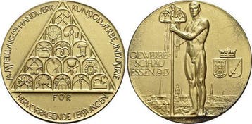 1913 Essen-stadt (MuntenenBankbiljetten-Penningen), Postzegels en Munten, Penningen en Medailles, Verzenden