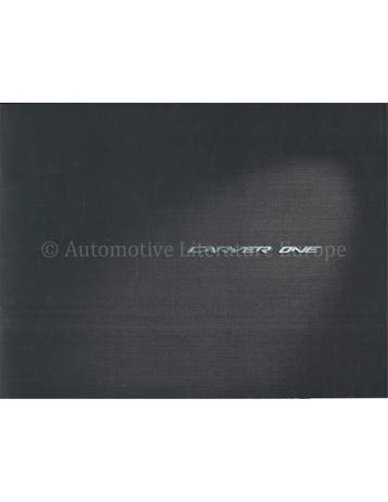 2006 CARVER ONE BROCHURE ENGELS, Nieuw