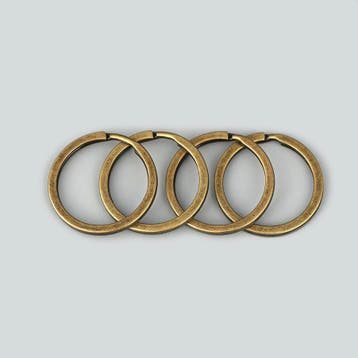 Metalen sleutelring (22-28 mm, kleur 1: brons), Verzenden, Nieuw
