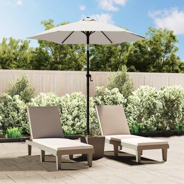 vidaXL Parasol 200x224 cm aluminium zandwit, Verzenden