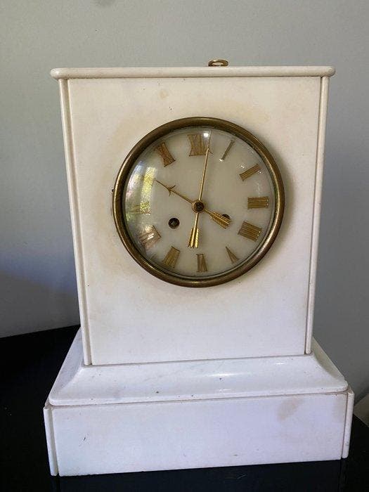 Pendule - Marmer - 1850-1900, Antiquités & Art, Antiquités | Horloges