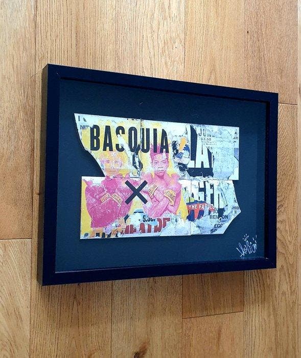 lasveguix (1986) - Carrelage Basquiat x Warhol, Antiquités & Art, Art | Peinture | Moderne