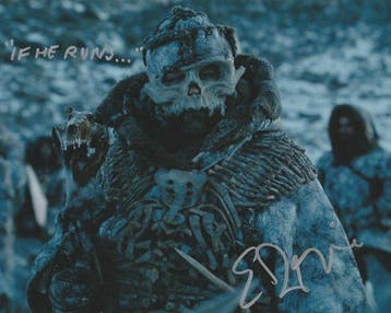 Game of Thrones - Signed by Edward Dogliani (Lord of Bones)