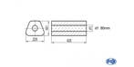 FOX Uni-demper trapezium zonder mof - verwerking 644 220x161, Verzenden