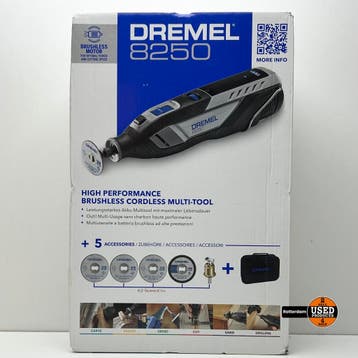 Dremel multitool 8250JA incl. luxe opbergtas en 5 SpeedClick, Verzenden, Gebruikt