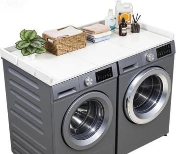 VEVOR werkblad voor wasmachine en droger 137x69,9 cm eiken, Ophalen of Verzenden