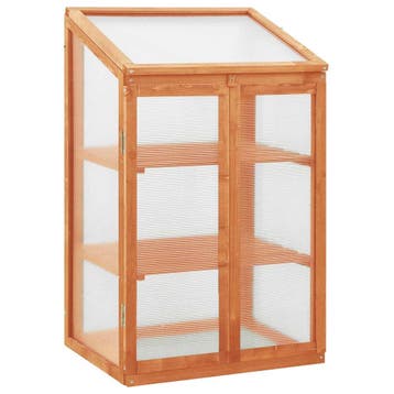 vidaXL Broeikas 60x45x100 cm vurenhout, Verzenden