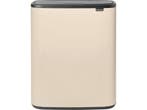 Brabantia Bo Touch Bin - Prullenbak - 60 liter - Soft Beige, Verzenden