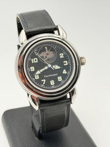 faconnable - automatic skelethon swiss made eta 2824-2 -