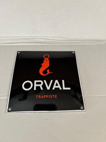 Plaque émaillée - Orval Trappist - Acier