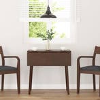 vidaXL Eettafel bruin massief hout rubber, Huis en Inrichting, Verzenden, Nieuw