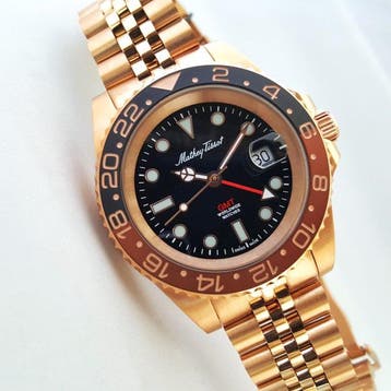 Mathey-Tissot - GMT - Swiss Gold - Worldwide - Cyclops - NEW