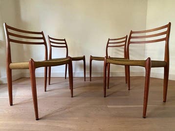 Niels O. Moller - Chaise de salle à manger (4) - modèle 78 -
