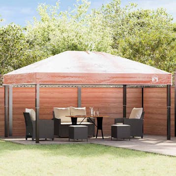 vidaXL Gazebo hoes vervanging 400 x 300 x 32 cm Transparant, Verzenden
