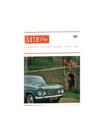 1966 AUTOVISIE MAGAZINE 10 NEDERLANDS, Ophalen of Verzenden