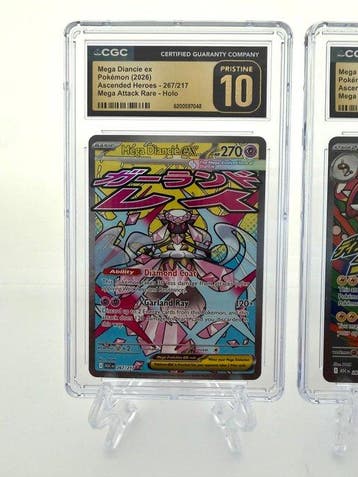 Pokémon - 2 Graded card - Mega Diancie ex & Mega Eelektross, Nieuw