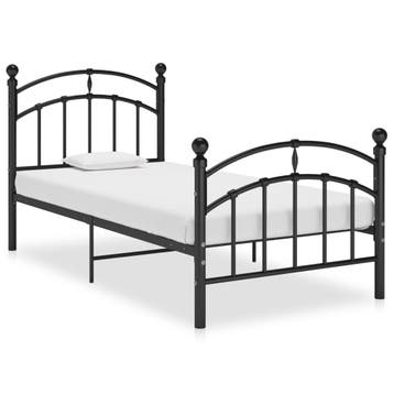 vidaXL Bedframe metaal zwart 100x200 cm, Verzenden, Nieuw