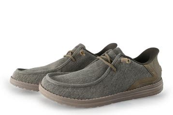 Skechers Veterschoenen in maat 44 Groen, Kleding | Heren, Schoenen, Overige kleuren, Verzenden, Zo goed als nieuw, Skechers