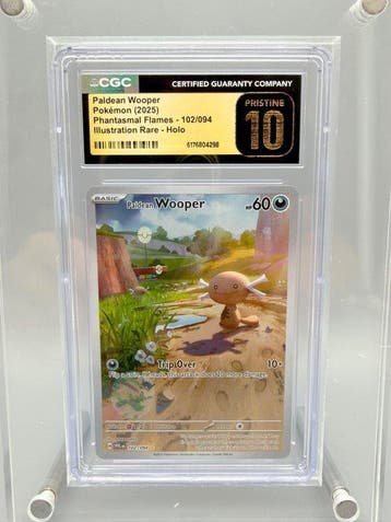 Pokémon Graded card - Paldean Wooper - Phantasmal Flames -
