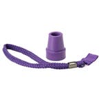 Paarse stokdop met polsbandje voor wandelstok, Ophalen of Verzenden, Nieuw