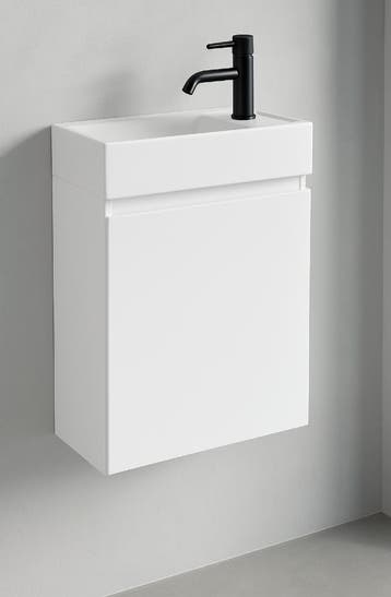 SALE - Volda 40 rechts - Glans wit - Toiletmeubel -, Ophalen of Verzenden