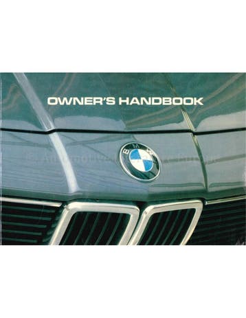 1982 BMW 7 SERIES INSTRUCTIEBOEKJE ENGELS (USA)