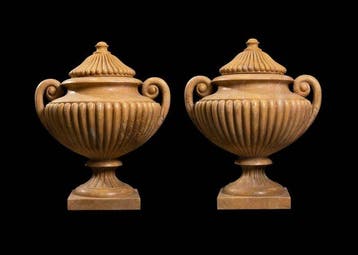 Vase avec couvercle - Marbre - Grands vases à urne en marbre, Antiquités & Art