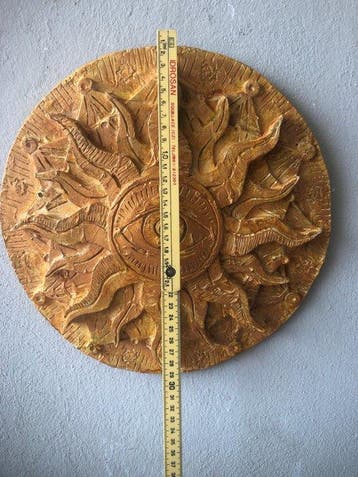 Sculpture sur bloc/relief, ignoto - grande medaglione