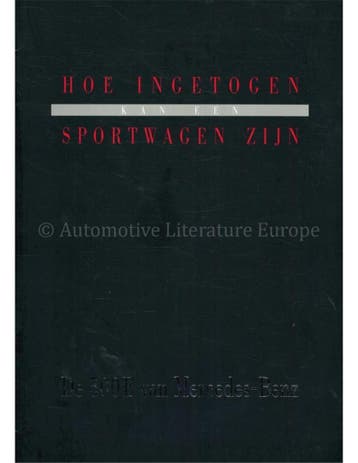 1991 MERCEDES BENZ 500E BROCHURE NEDERLANDS, Nieuw