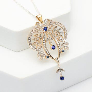 Sans prix de réserve - Collier - 8 carats Or jaune, Argent -, Bijoux, Sacs & Beauté