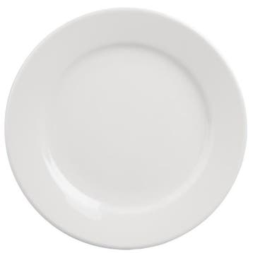 Borden | ATHENA | Porselein | Wit | 6 Stuks | Ø280x31(h)mm, Verzenden