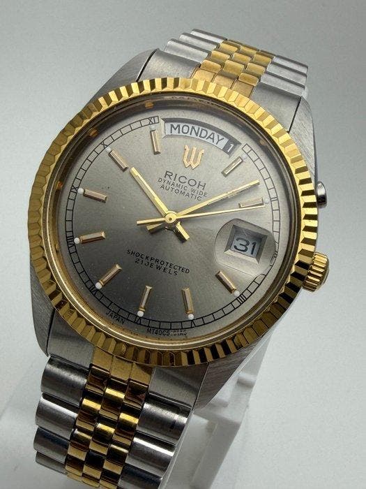 Ricoh - Dynamic Wide Automatic - Japan Made - Zonder, Handtassen en Accessoires, Horloges | Heren