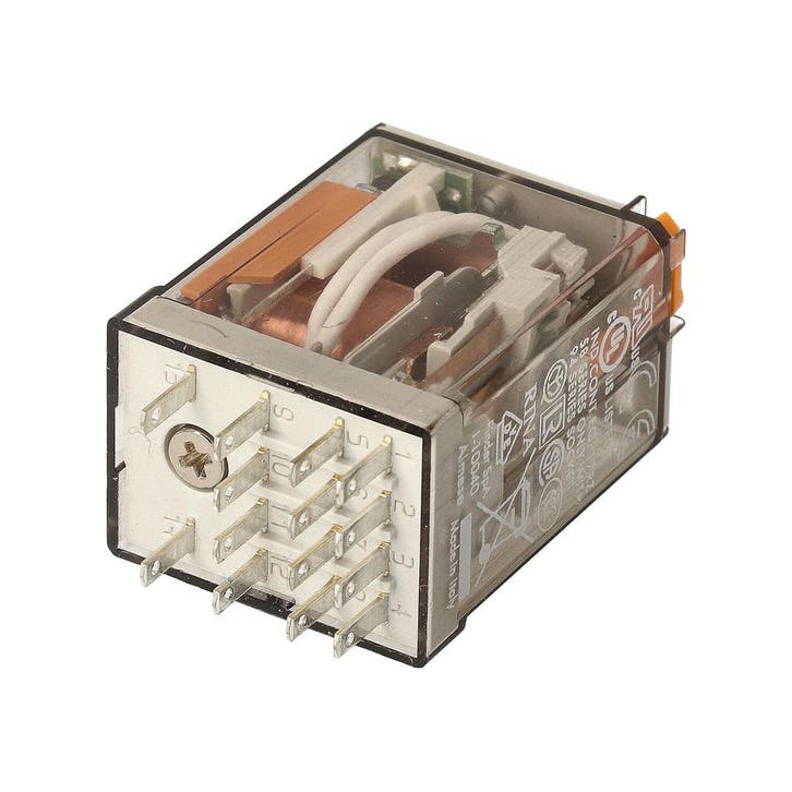 Finder 4CO Mini Industrieel Relais 7A 230V AC Met LED Test -, Doe-het-zelf en Bouw, Elektriciteit en Kabels, Verzenden