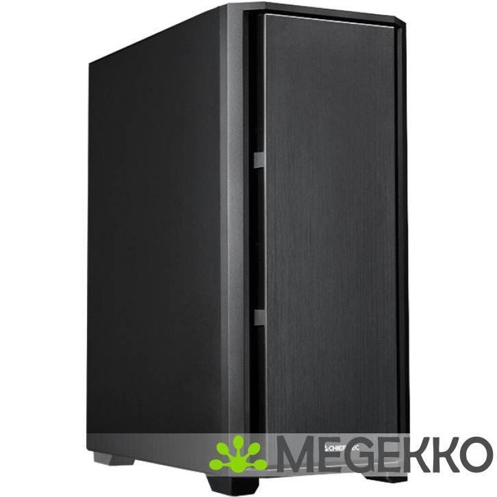 Chieftec AS-02B-OP computerbehuizing Midi Tower Zwart, Computers en Software, Computerbehuizingen, Nieuw, Verzenden