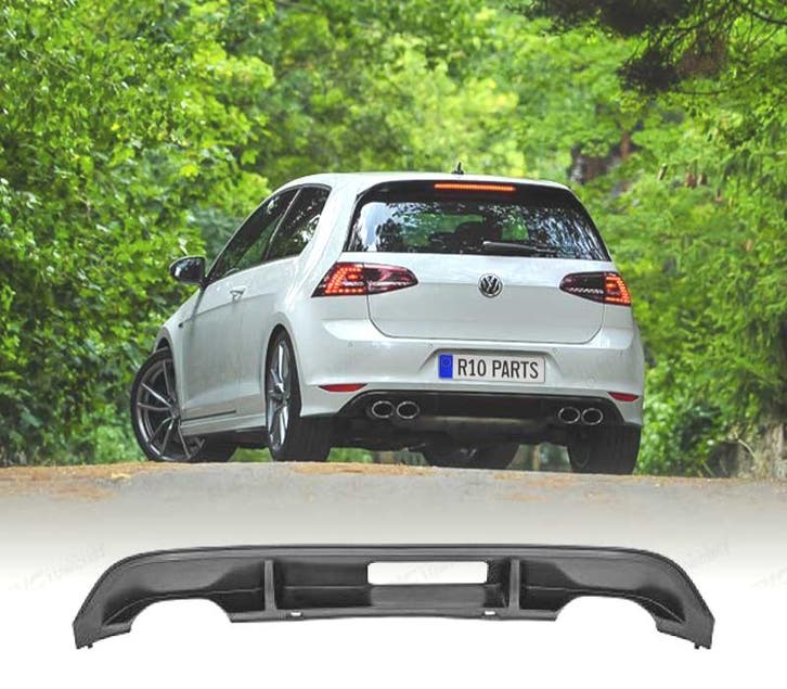DIFFUSEUR ARRIÈRE VOLKSWAGEN VW GOLF 7 12-17 LOOK R20 DOBLE, Auto-onderdelen, Carrosserie, Verzenden