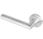 Intersteel enkele deurklink Girona links op rond rozet rvs, Nieuw