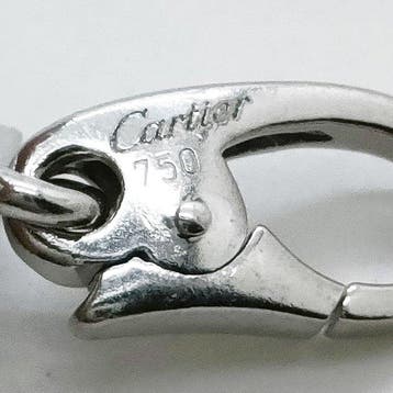Cartier - Pendentif - 18 carats Or blanc - 2c, Handtassen en Accessoires, Antieke sieraden