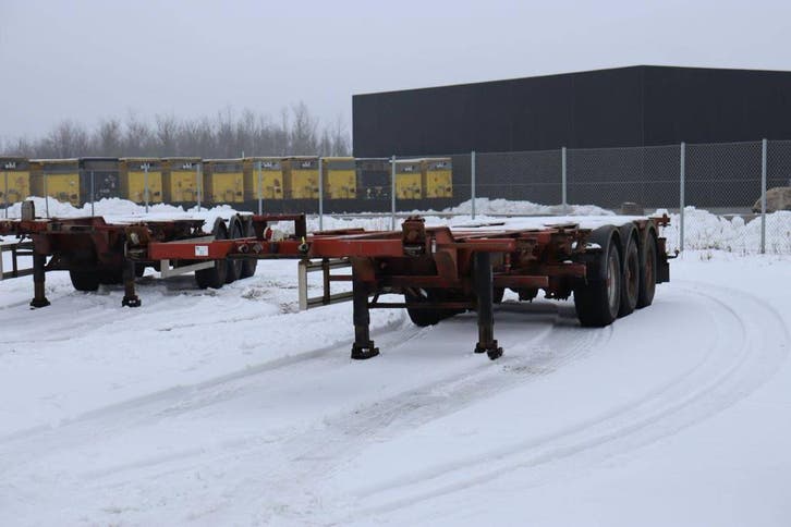 Veiling: Containerchassis HFR 40000kg 2005, Autos, Camions, Enlèvement