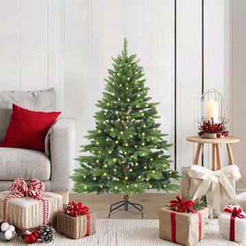 vidaXL Kunstkerstboom met 150 LED met standaard Groen 120 cm, Verzenden