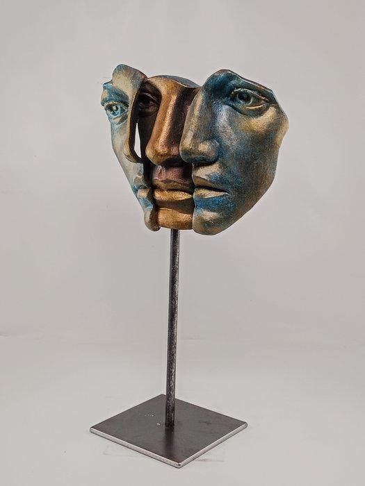 Salvatore Alibrio - Symbiosis - bronze effect, Antiek en Kunst, Kunst | Designobjecten