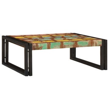 vidaXL Badkamerrek Multikleur 65 x 50 x 23 cm Massief, Verzenden