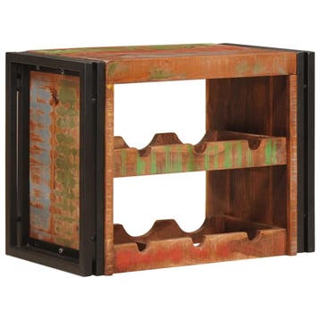 vidaXL Wijnrek Bruin 60 x 45 x 33 cm Massief hergebruikt, Verzenden, Nieuw