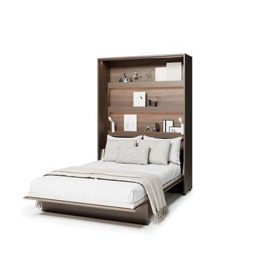 Lenart Bed Concept Verticaal Opklapbed 160x200 - Kastanjebru, Nieuw