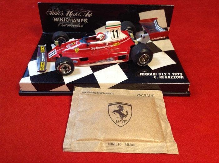 Minichamps 1:43 - Model raceauto - ref. #750011 Ferrari 312T, Hobby & Loisirs créatifs, Voitures miniatures | 1:5 à 1:12