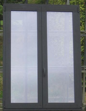 pvc raam , chassis , venster 120 x 165 zwart ral 9011, Bricolage & Construction, Ophalen of Verzenden, Raamkozijn
