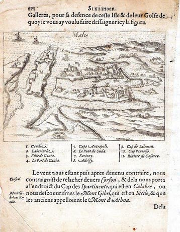 Malta - Valletta; Henri de Beauvau - Malte - 1615