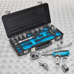 Datona Dopsleutelset Datona 10 t/m 32mm met  1/2 ratel -, Ophalen of Verzenden