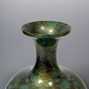 Vaas - Brons - Japan - Bronzen vaas met doos (Zonder, Antiek en Kunst