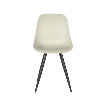 Stoel Monza | Breeze | Kunststof | Zwart Metalen Frame | 2, Verzenden, Nieuw in verpakking